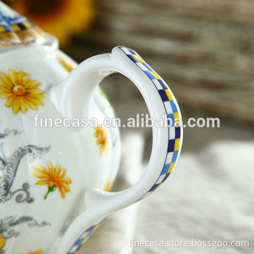 Elegant Fine New Bone China Porcelain Tea Sugar & Creamer Pot of Lemon Fragrance
